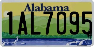 AL license plate 1AL7095