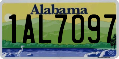 AL license plate 1AL7097