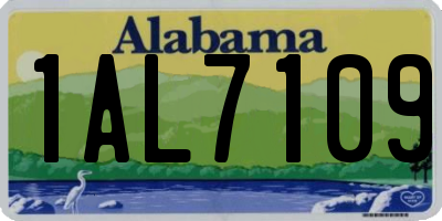 AL license plate 1AL7109