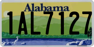 AL license plate 1AL7127