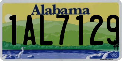 AL license plate 1AL7129