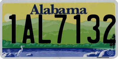 AL license plate 1AL7132