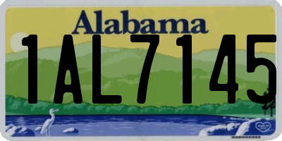 AL license plate 1AL7145