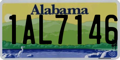 AL license plate 1AL7146