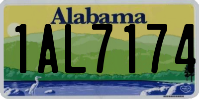 AL license plate 1AL7174