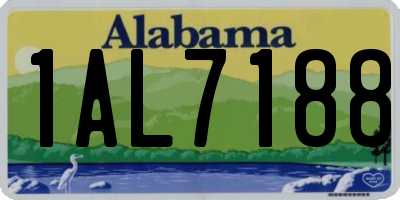 AL license plate 1AL7188