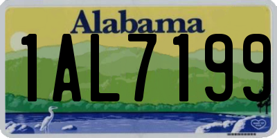 AL license plate 1AL7199