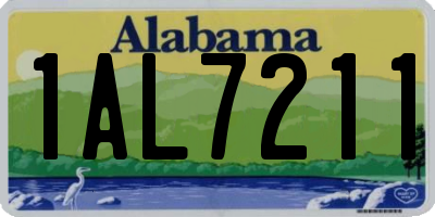 AL license plate 1AL7211