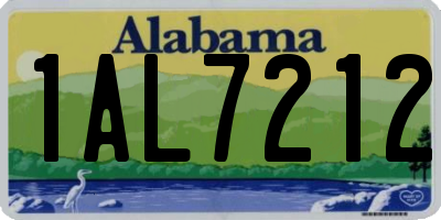 AL license plate 1AL7212