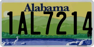 AL license plate 1AL7214