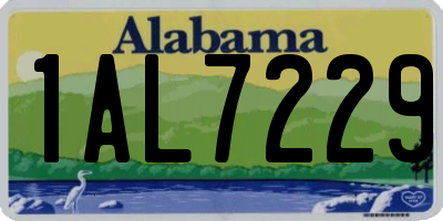 AL license plate 1AL7229