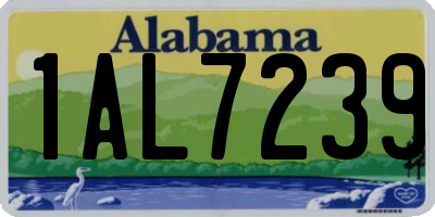 AL license plate 1AL7239