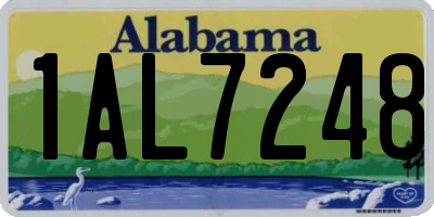 AL license plate 1AL7248