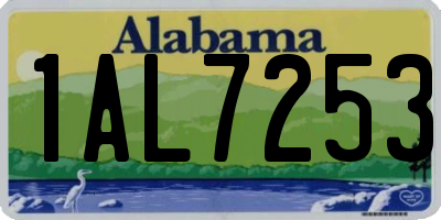 AL license plate 1AL7253