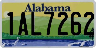 AL license plate 1AL7262