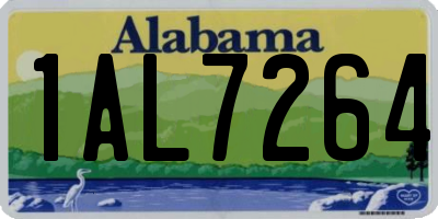 AL license plate 1AL7264