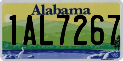 AL license plate 1AL7267