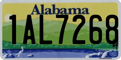 AL license plate 1AL7268
