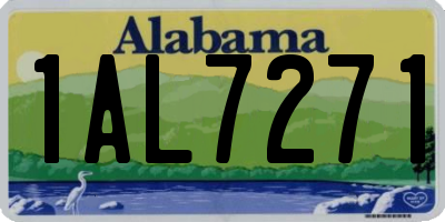 AL license plate 1AL7271
