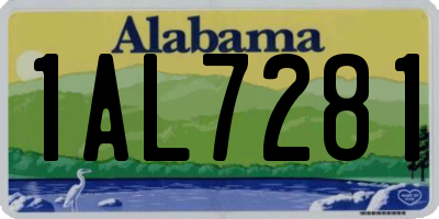 AL license plate 1AL7281