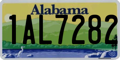 AL license plate 1AL7282