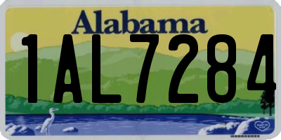 AL license plate 1AL7284
