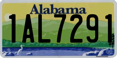 AL license plate 1AL7291