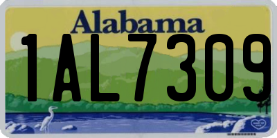 AL license plate 1AL7309
