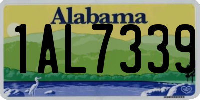 AL license plate 1AL7339