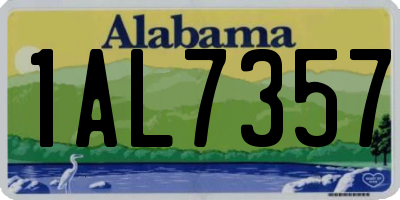 AL license plate 1AL7357