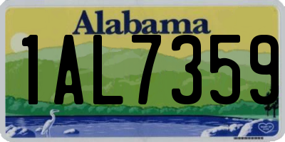 AL license plate 1AL7359
