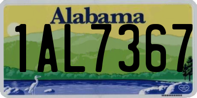 AL license plate 1AL7367