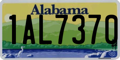 AL license plate 1AL7370