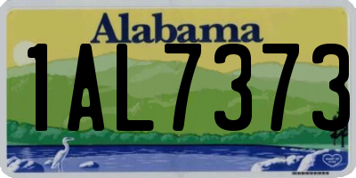 AL license plate 1AL7373