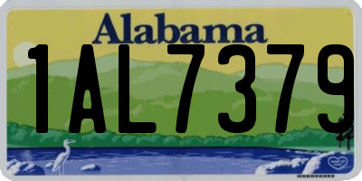 AL license plate 1AL7379