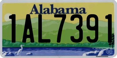 AL license plate 1AL7391