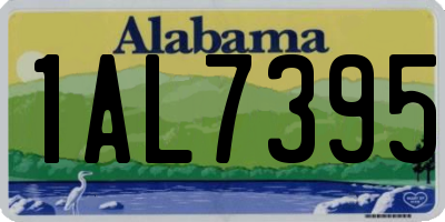AL license plate 1AL7395