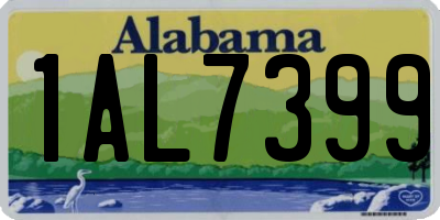 AL license plate 1AL7399
