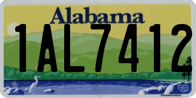 AL license plate 1AL7412