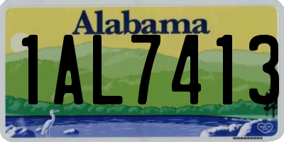 AL license plate 1AL7413