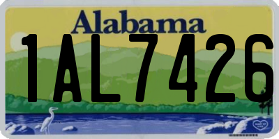 AL license plate 1AL7426