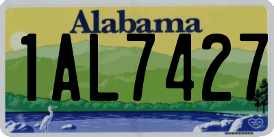 AL license plate 1AL7427