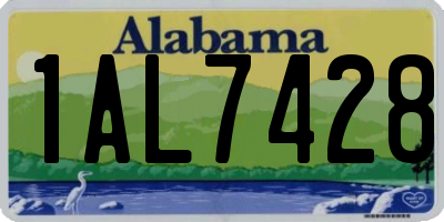 AL license plate 1AL7428