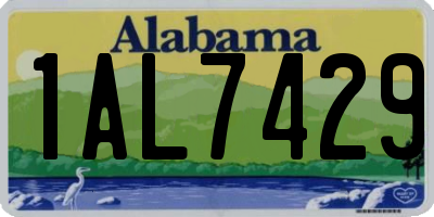 AL license plate 1AL7429