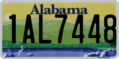 AL license plate 1AL7448