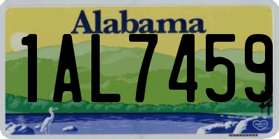 AL license plate 1AL7459