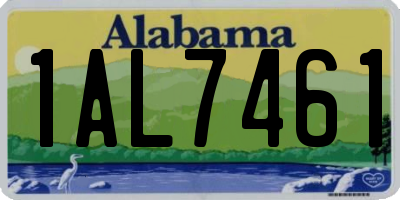 AL license plate 1AL7461