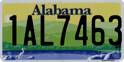 AL license plate 1AL7463