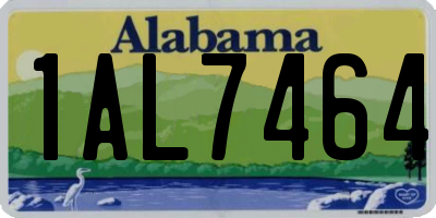 AL license plate 1AL7464