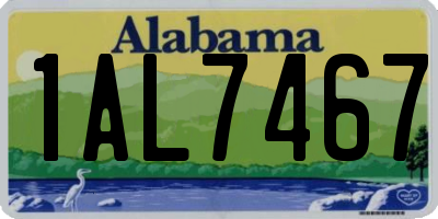 AL license plate 1AL7467
